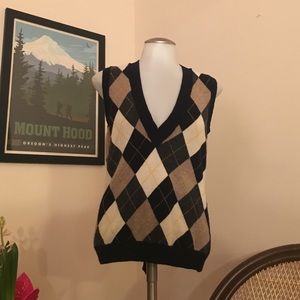 2/$15  Argyle V Neck Sweater Vest